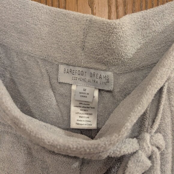 Barefoot Dreams CozyChic Ultra Lite- Women's Gray Pants-Size Medium - Picture 2 of 3